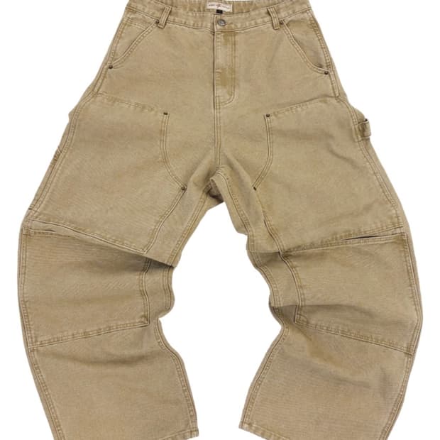 [3] 아오이로 커트 더블니 팬츠 탄 2026 새상품