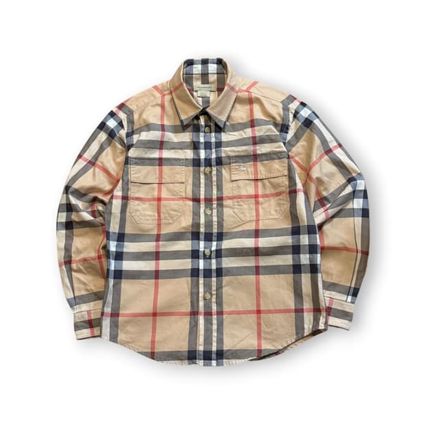 버버리 칠드런 10Y 체스트 포켓 셔츠
