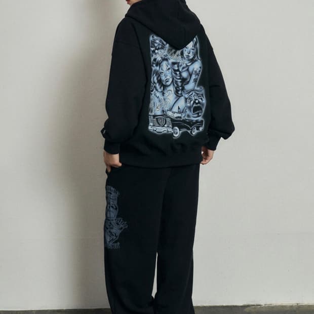 배디 후드집업 조거 셋업