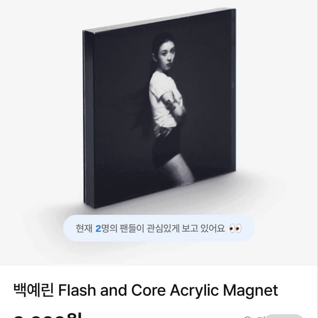 백예린 <flash and core> 아크릴 마그넷