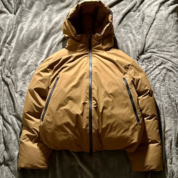 (XL) 750필파워 무인양품 무지 발수 구스 다운 후드 패딩