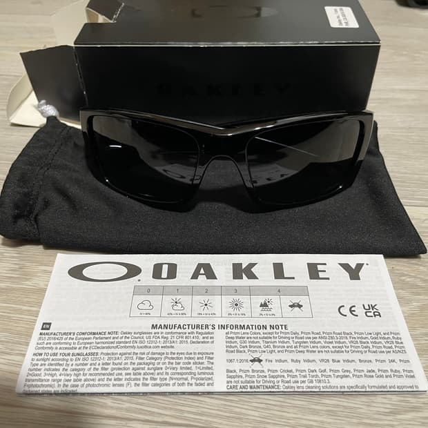 [새상품] 오클리 퓨얼 셀 유광 블랙 (프리즘 그레이 렌즈) OO9096