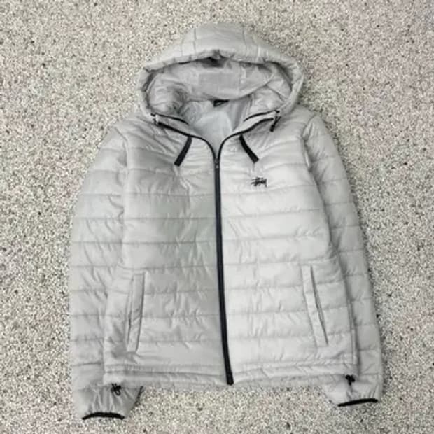 [L→S or XS] 스투시 경량패딩 그레이 사이즈 교환