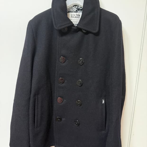 Stussy schott 콜라보 스투시 블랙 피코트