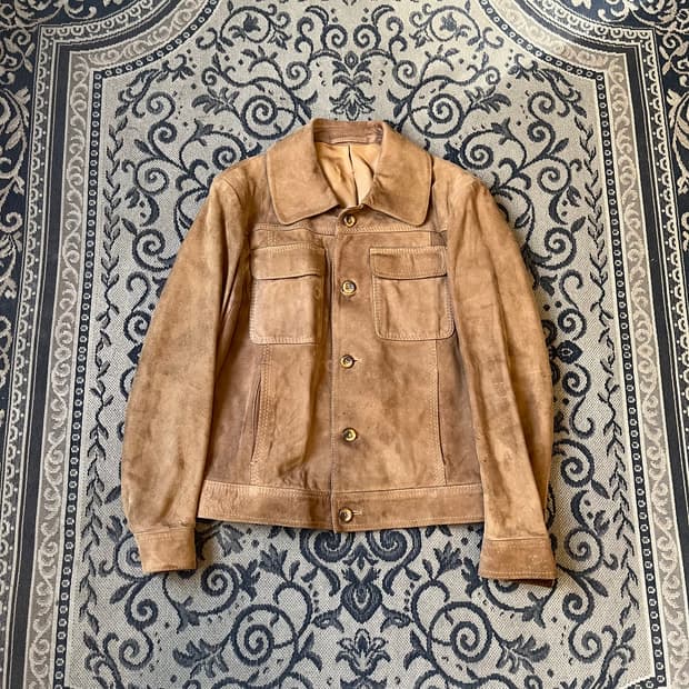 빈티지 스웨이드 자켓W2508