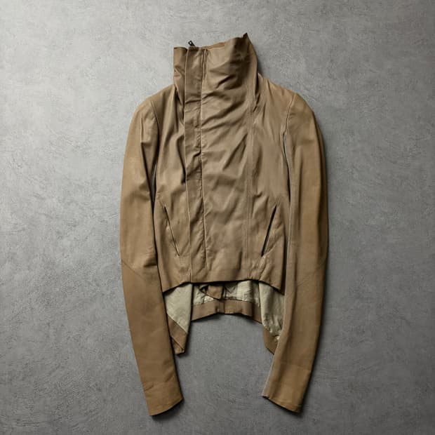 11FW 릭오웬스 나스카 하이넥 헤더자켓