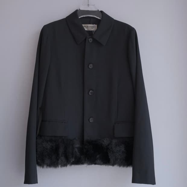 꼼데가르송 퍼 트리밍 자켓