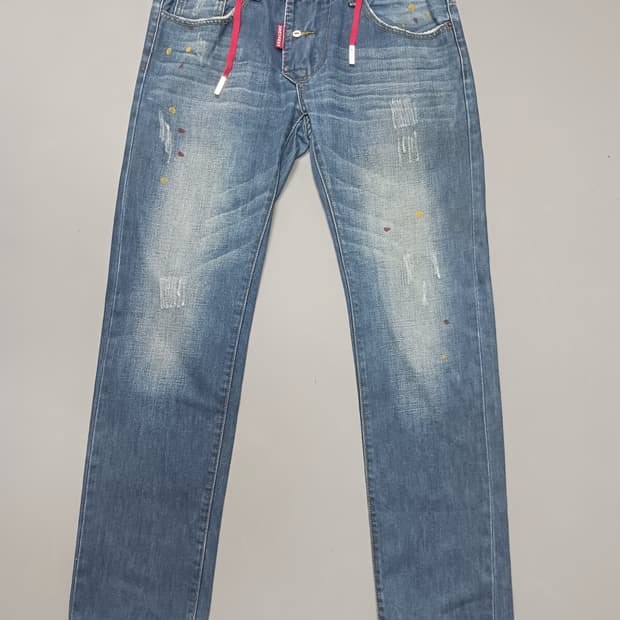 [32] 디스퀘어드2 메이플패치 스트레이트진 청바지