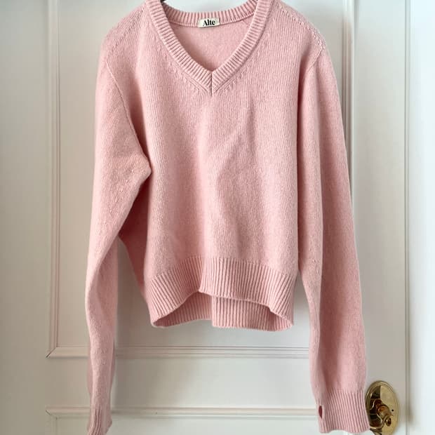 Alte 핑크색 울 니트