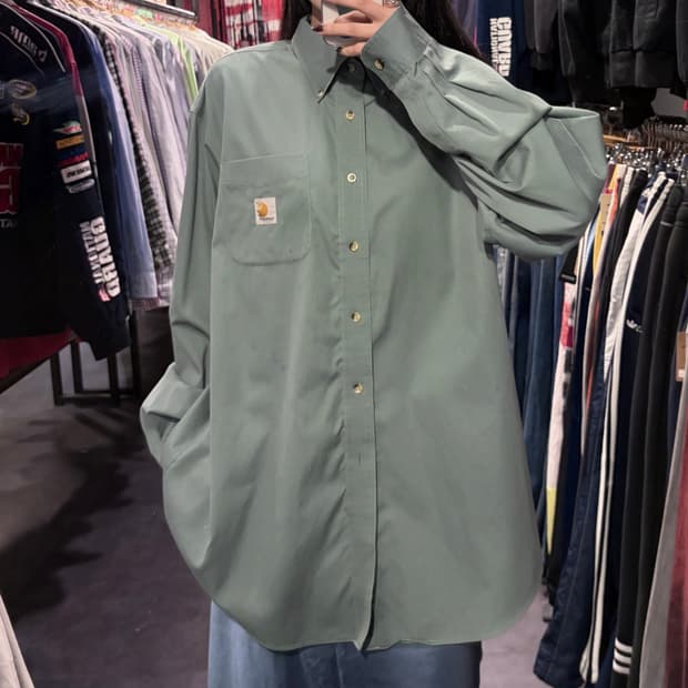 [IM]Carhartt 칼하트 긴팔 셔츠 세이지그린