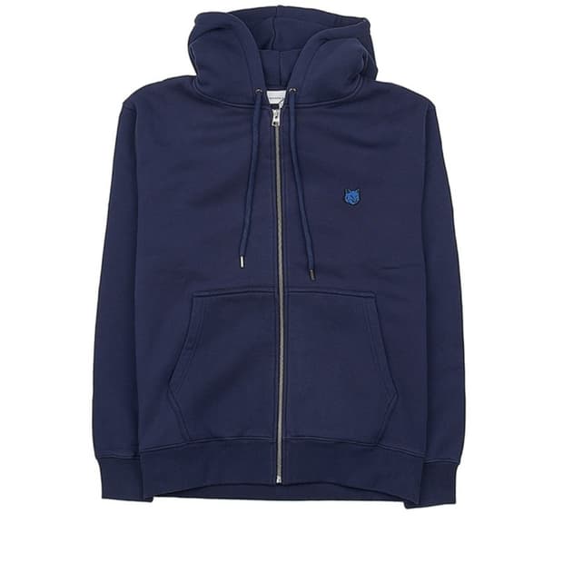 메종키츠네 폭스 헤드 네이비 후드집업