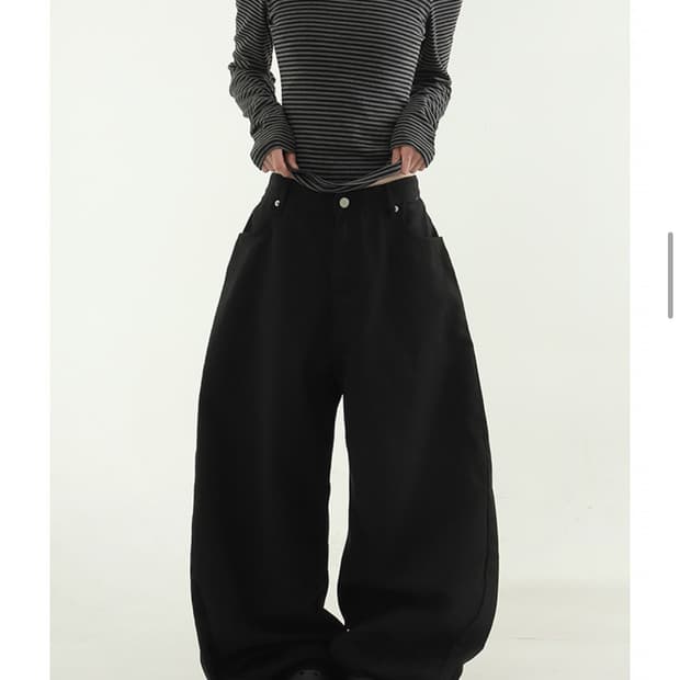 로컬맨션 코튼 와이드 벌룬 팬츠