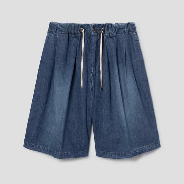 Sillage 실라주 Circular Pants Short - Blue,