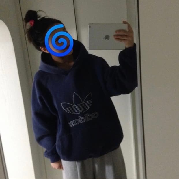 Adidas logo hoodie