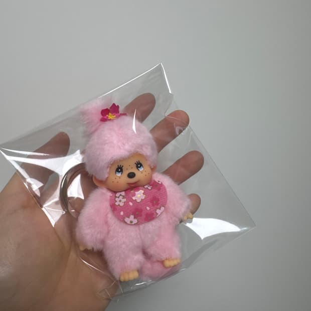 정품새상품 몬치치 사쿠라 벚꽃 키링 