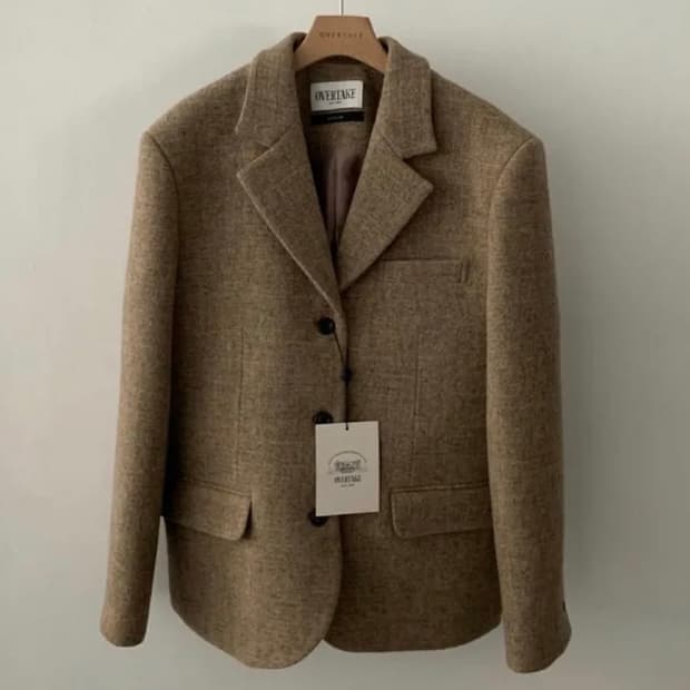 오버테이크 셔틀랜드 울자켓 새상품