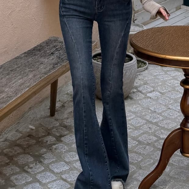 [카리나 착용] 카인다미 골반볼륨업 중진청 절개 와이드 부츠컷