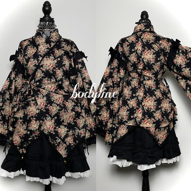 BODYLINE 바디라인 플라워 패턴 유카타 세트