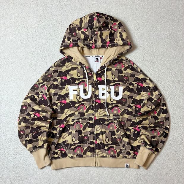 푸부 베이프 오마주 쿠마 카모 후드집업 PN7414
