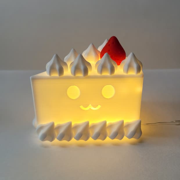 딸기 케이크 3d 램프 led 무드등 조명 y2k 갸루