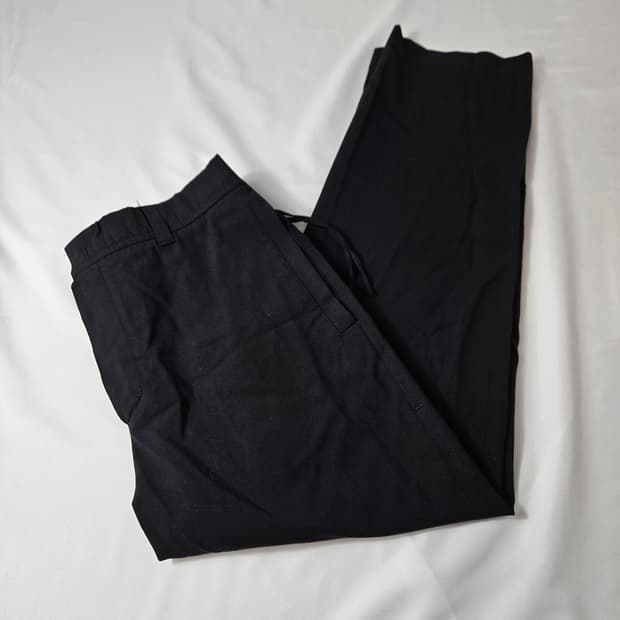 TIME 타임옴므 밴딩 포켓 슬랙스 바지 블랙 모 30 한섬