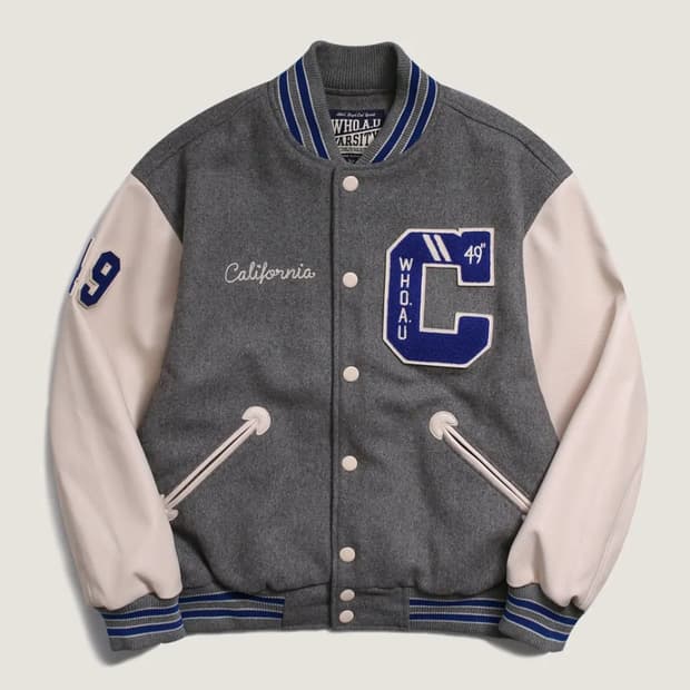 후아유 울 바시티 자켓 xl 105