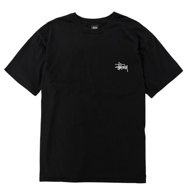 스투시 빅로고 반팔 티셔츠 블랙 (XL)