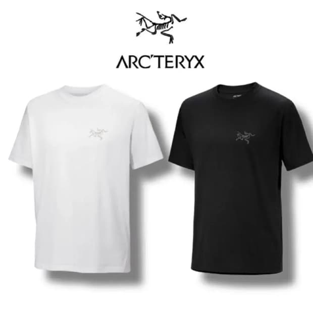 아크테릭스 반팔티 블랙/화이트 새상품