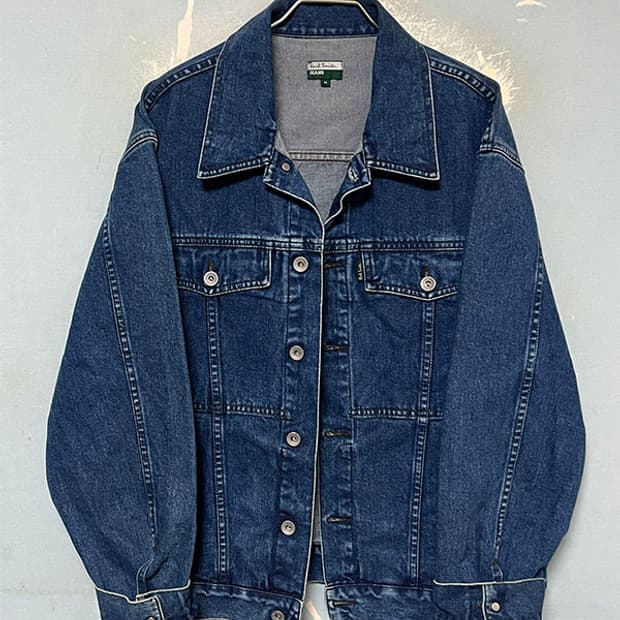 폴스미스 진스 90s 빈티지 남자 데님자켓 홍콩제조 희귀템 XL 105