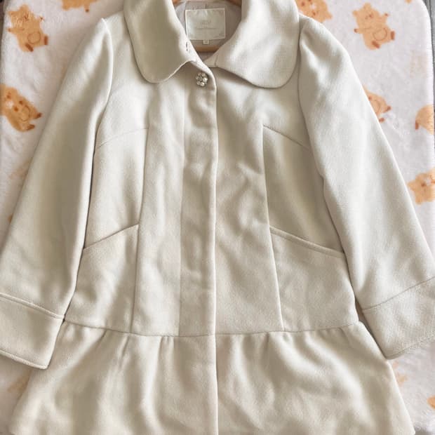 모리걸 빈티지 히메갸루 아이보리 프릴 코트 🤍🌸