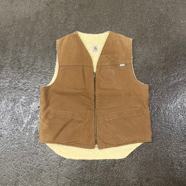 80s Carhartt 쉐르파 베스트 (105)