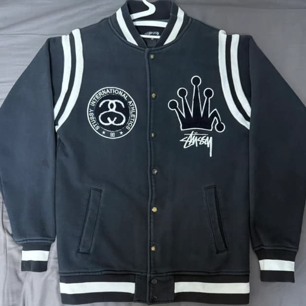 스투시 바시티 자켓 m