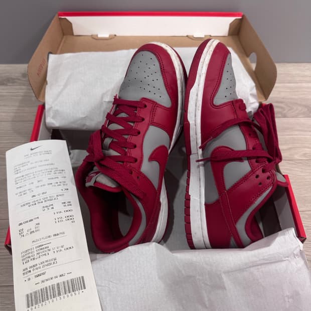 나이키 덩크로우 미디엄그레이