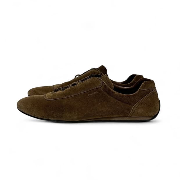 Prada 00's suede drive shoes