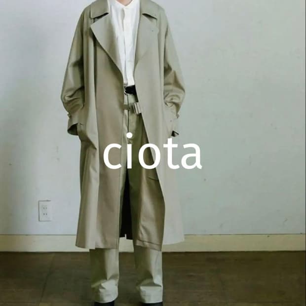 시오타 수빈코튼 타입라이터 타이로켄 코트