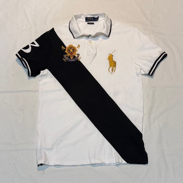 폴로 빅포니 치프키프 블랙와치 카라티 화이트