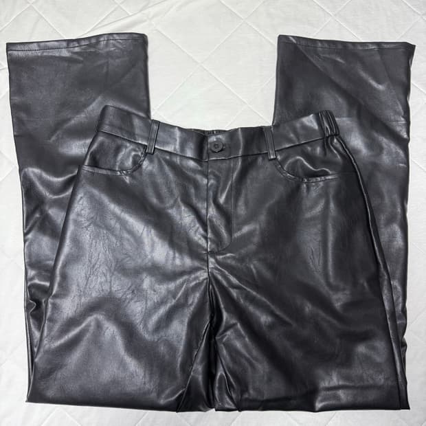 빈티지 레더 곱창 팬츠 yeezy yzy