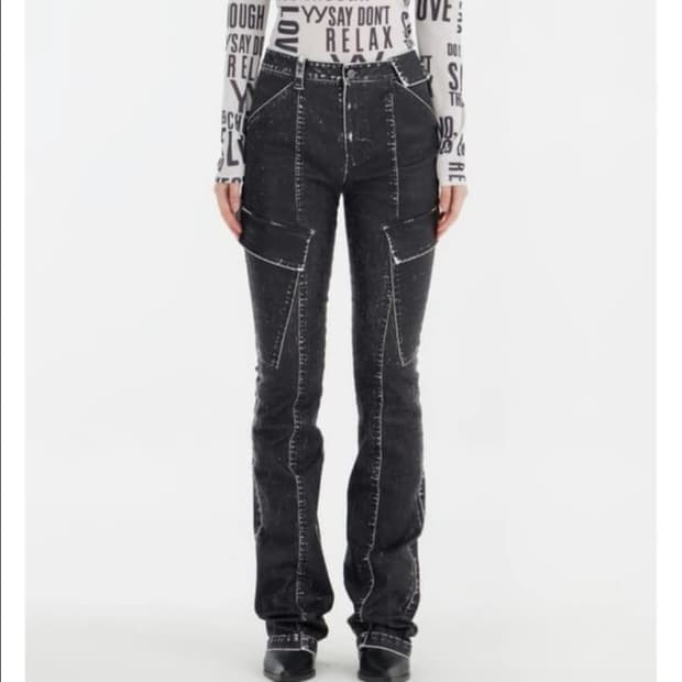 OPEN YY 패들턴 카고 부츠컷 팬츠 2size _ 여성