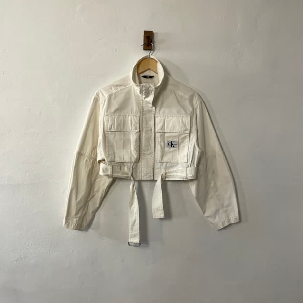 캘빈클라인 코튼 유틸리티 숏자켓 