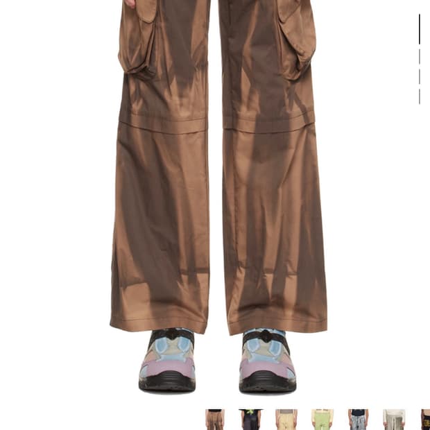 지용킴 22AW 선페이딩 브라운 카고 팬츠 XL