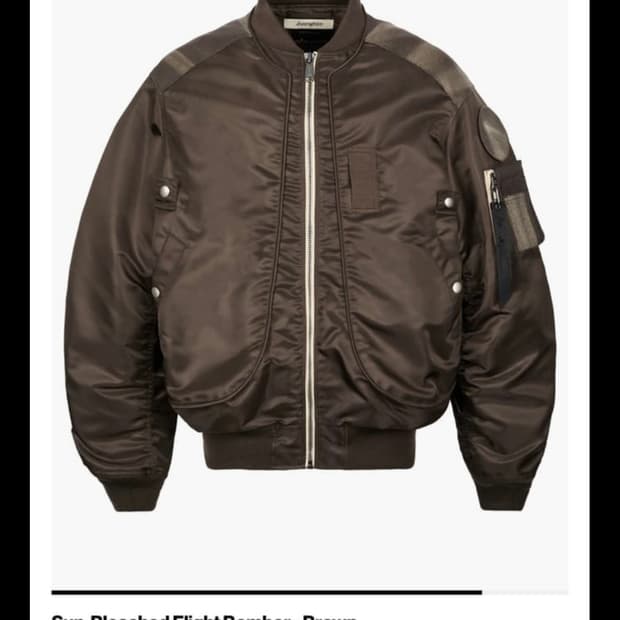 지용킴 선블리치 플라이트 봄버 브라운 M