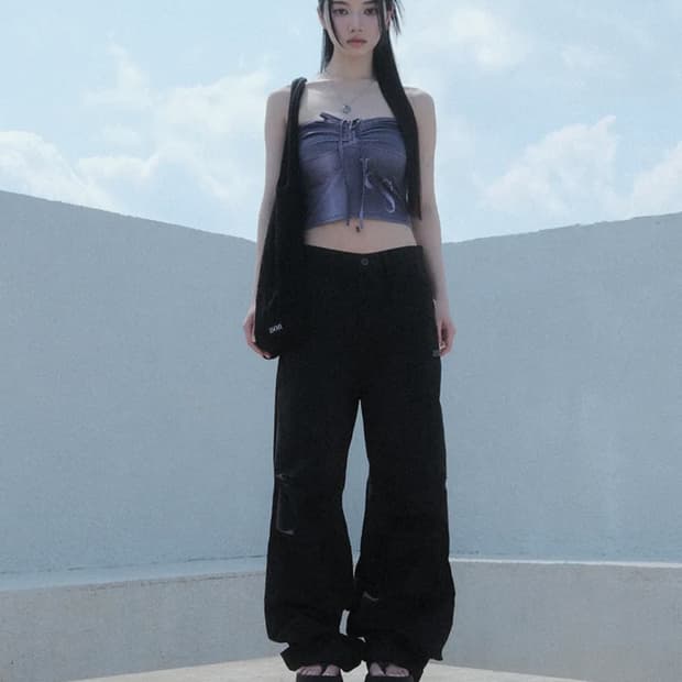 애즈온 피터 peter팬츠 블랙 S