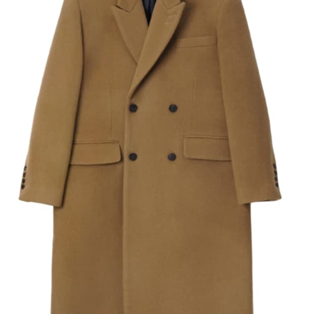 (M) stu 23fw 더블 코트 카멜