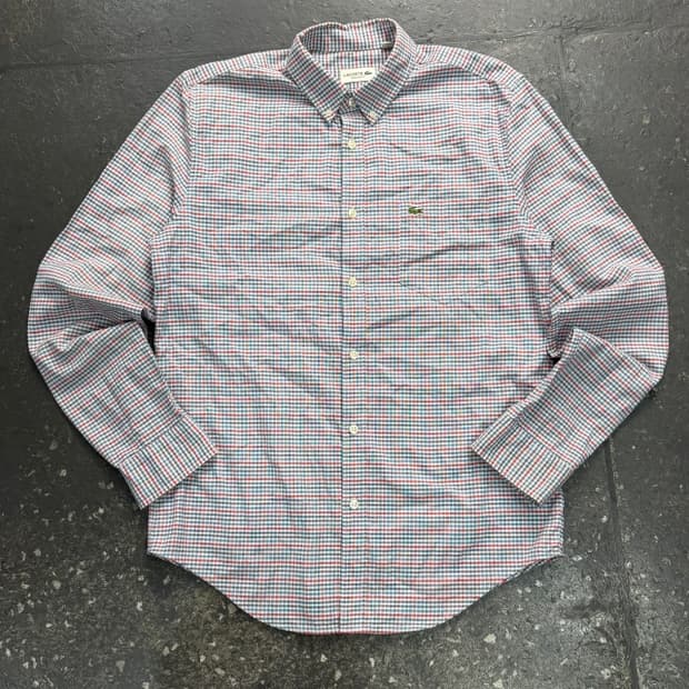 95 라코스테 체크 셔츠