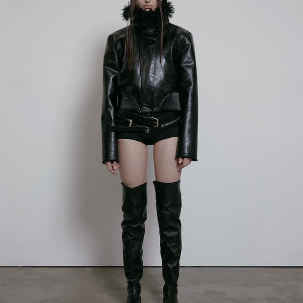 보헴서 무스탕 FAUX LEATHER SHEARLING SMOKING
