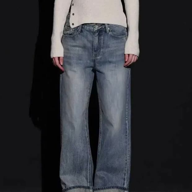 보헤미안서울 롤업 데님팬츠 L