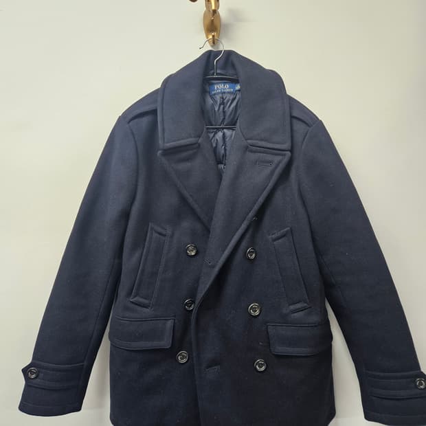 폴로 랄프로렌  울 피코트 패딩안감