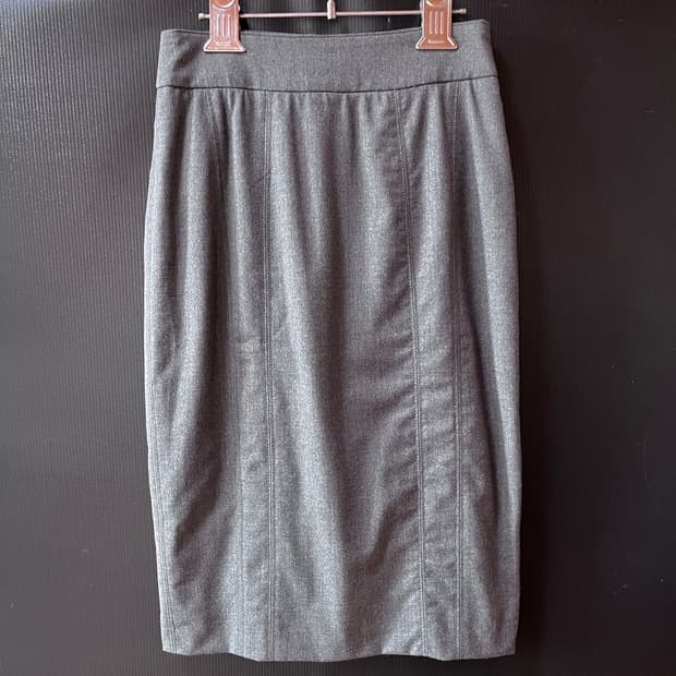 아르마니 꼴레지오니 울 팬슬 스커트 이태리 메이드 (IT36)