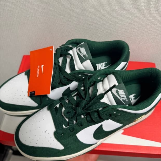 (W) 나이키 덩크 로우 서밋 화이트 조지 그린 270