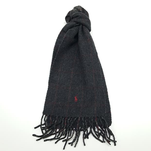 MX275 폴로 랄프로렌 윈도우페인 하운드투스 램스울 목도리 머플러